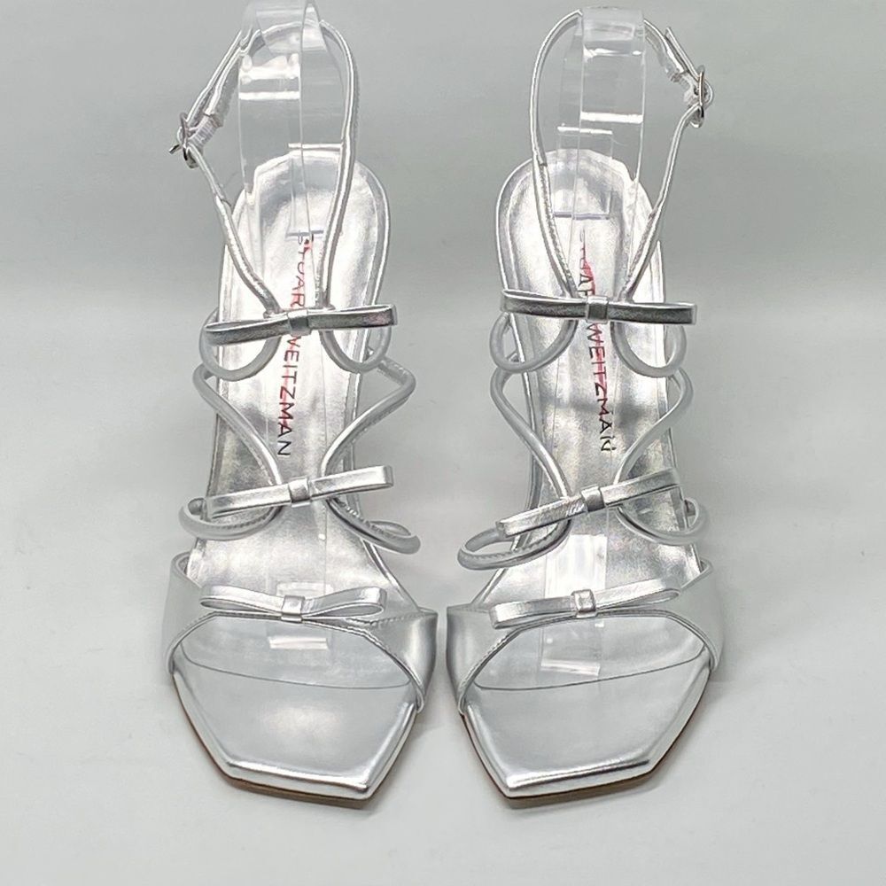 Stuart Weitzman Bow Strappy Sandals Size 8.5 - image 3